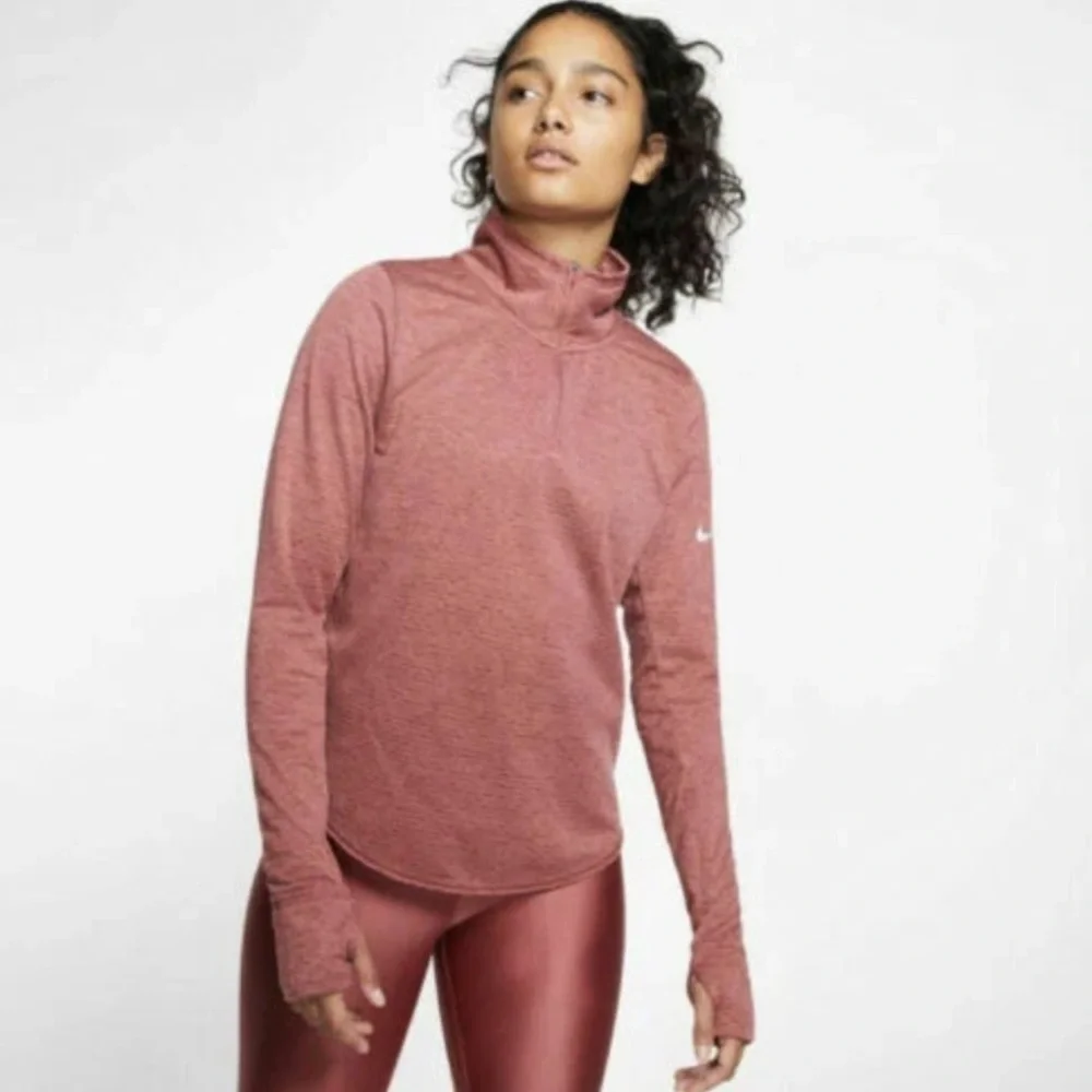 Nike Dri-Fit Women's Sphere Element 1/2 Zip Running Top Women's Size M Cedar - Picture 1 of 6